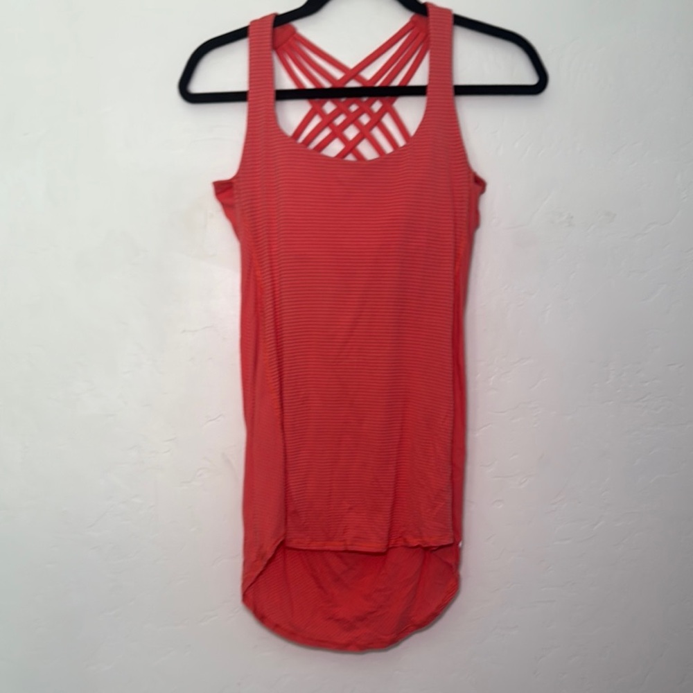 Lululemon Athletica Pink Strappy Tank Top